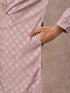 Manyavar Elegant Lilac Kurta Pajama Set