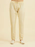 Manyavar Beige Brocade Elegance Kurta Pajama