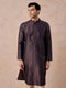 Manyavar Elegant Dark Blue Kurta Pajama