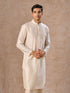 Manyavar Cream Elegance Kurta Pajama