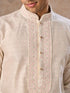 Manyavar Cream Elegance Kurta Pajama