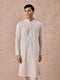 Manyavar Regal Cream Georgette Kurta Pajama