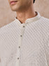 Manyavar Regal Cream Georgette Kurta Pajama