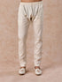 Manyavar Regal Cream Georgette Kurta Pajama