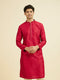 Manyavar Festive Red Kurta Pajama Set