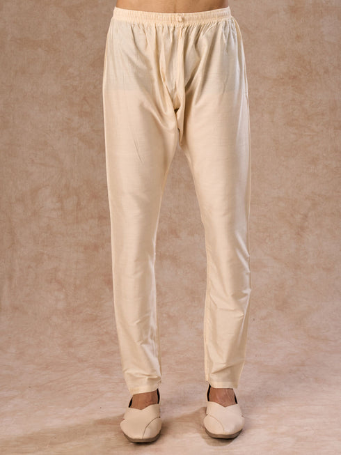 Manyavar Glistening Gold Kurta Pajama