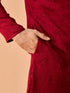 Manyavar Maroon Glory Kurta Pajama