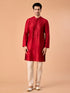 Manyavar Opulent Red Kurta Pajama