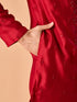 Manyavar Opulent Red Kurta Pajama