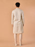 Manyavar Satin Elegance Cream Kurta Pajama