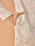 Manyavar Satin Elegance Cream Kurta Pajama