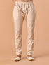 Manyavar Satin Elegance Cream Kurta Pajama