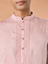 Manyavar Pink Satin Kurta Pajama