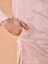 Manyavar Pink Satin Kurta Pajama