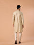Manyavar Beige Celebration Kurta Pajama