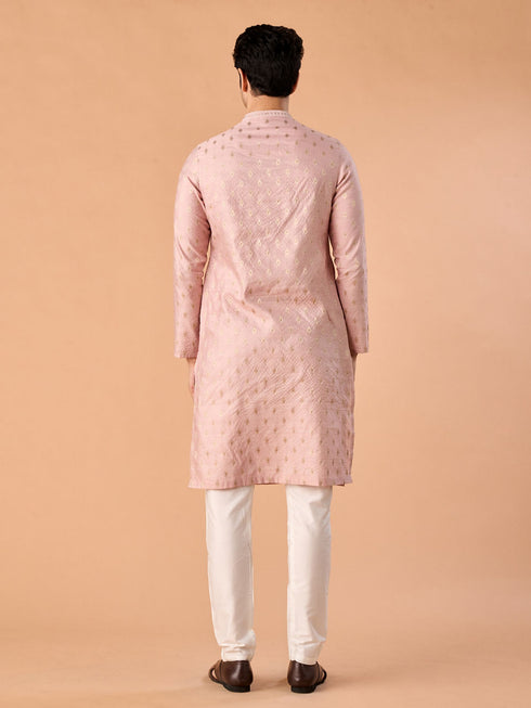 Manyavar Pink Splendor Kurta Pajama
