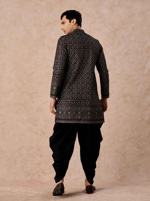 Manyavar Velvety Purple Splendour Kurta Patiala