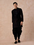 Manyavar Luxurious Wine Velvet Kurta Patiala