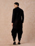 Manyavar Luxurious Wine Velvet Kurta Patiala