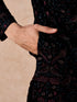Manyavar Luxurious Wine Velvet Kurta Patiala