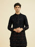 Manyavar Majestic Blue Mid Length Kurta Patiala