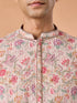 Manyavar Beige Elegance Kurta Pajama