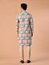 Manyavar Beige Elegance Kurta Pajama