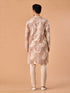 Manyavar Beige Splendor Kurta Pajama