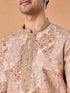 Manyavar Beige Splendor Kurta Pajama