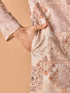 Manyavar Beige Splendor Kurta Pajama