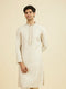 Manyavar Royal Beige Kurta Pajama