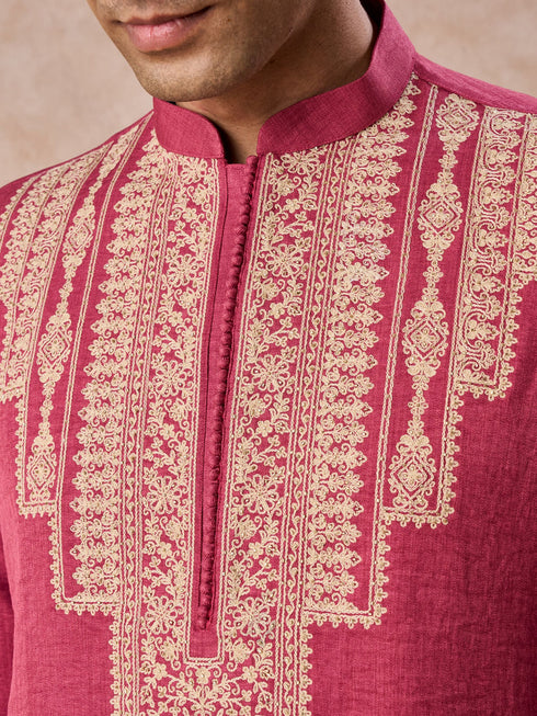 Manyavar Coral Festive Kurta Pajama