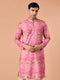 Manyavar Elegant Pink Celebration Kurta Pajama