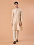 Manyavar Regal Fawn Brocade Kurta Pajama