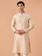 Manyavar Regal Fawn Brocade Kurta Pajama