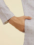 Manyavar Elegant Lilac Brocade Kurta Pajama