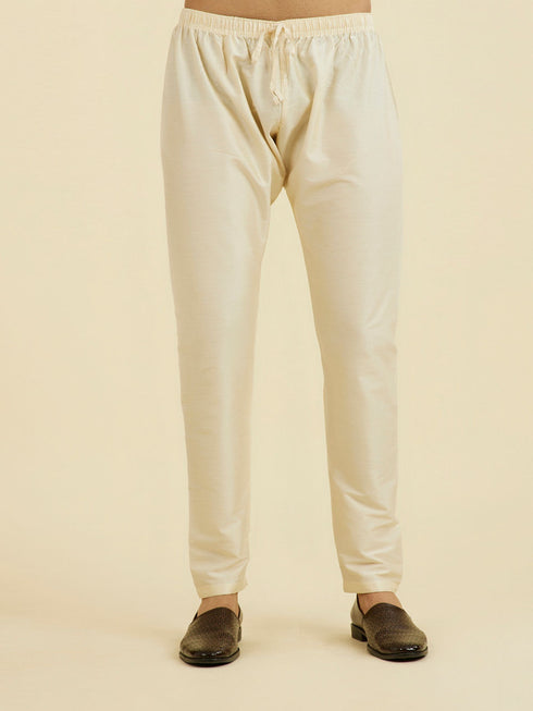 Manyavar Elegant Lilac Brocade Kurta Pajama