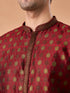 Manyavar Maroon Majesty Brocade Kurta Pajama