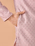 Manyavar Dusty Pink Elegance Kurta Pajama