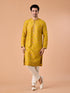 Manyavar Mehndi Green Grandeur Kurta Pajama