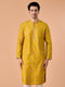 Manyavar Mehndi Green Grandeur Kurta Pajama