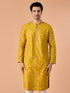 Manyavar Mehndi Green Grandeur Kurta Pajama