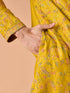 Manyavar Mehndi Green Grandeur Kurta Pajama