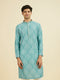 Manyavar Aqua Green Kurta Pajama