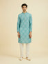 Manyavar Aqua Green Kurta Pajama