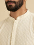 Manyavar Classy Cream Kurta Set