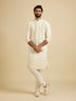 Manyavar Classy Cream Kurta Set