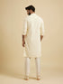 Manyavar Classy Cream Kurta Set