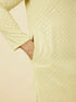 Manyavar Tea Green Chikankari Embroidered Kurta Set