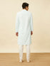 Manyavar Powder Blue Chikankari Embroidered Kurta Set